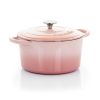 Crock-Pot Artisan 2 Piece 3-Quart Enameled Cast Iron Dutch Oven – Blush Pink, Pistachio Green, or Aqua Blue