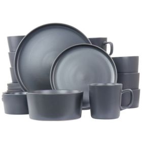 Elama Luxmatte 20-Piece Dinnerware Collection (Collections: Elama Luxmatte 20 Piece-Dark Grey)