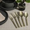 Gibson Elite Earlston 20 Piece Stainless Steel Flatware Set Collection