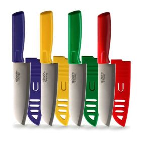 Gibson Grantville 6-Inch Santoku Knife with Sheaths - Collection (Style/Color: 6-Inch Santoku Knife - Assorted Colors)
