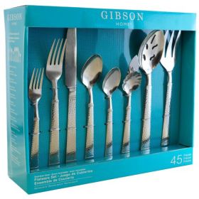 Gibson Home Prato Stainless Steel Flatware Collection (Pieces: 45-Pieces)