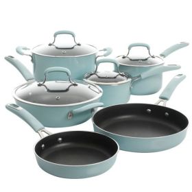 Kenmore Elite Andover 10 Piece Nonstick Aluminum Cookware Set in Red Gradient (Collections: Kenmore Elite Andover 10 Piece-Glacier Blue)