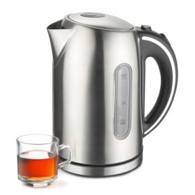 MegaChef Stainless Steel Electric Kettle Collection – Cordless Precision in 1.2L & 1.7L Designs (Sizes: 1.7 Liter Rapid Boiling)