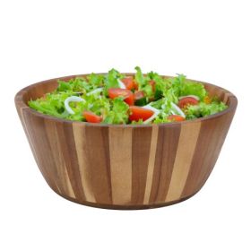 MegaChef Acacia Wood Salad Bowl Collection – 10.5", 11.75" Deep & 13.8" Large (Bowls: 13.8 Inch Jumbo Salad Bowl)