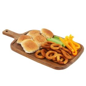 MegaChef Acacia Wood Charcuterie Cheese Collection – 11.5" & 14" Rectangle Designs (Serving Board: 14-Inch Rectangle)