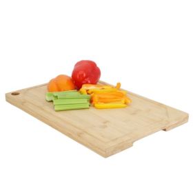 MegaChef Bamboo Wood Cutting Board Collection – 20 x 14" & 17.5 x 12" Prep Boards (Cutting Boards: 17.5 x 12 Inch)