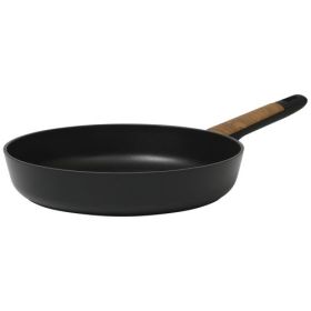 Oster Oxburg Nonstick Frying Pan Collection – Wood Accent Handle - 10 Or 12 Inch Sizes (Size & Style: Oster Oxburg-12 Inch)