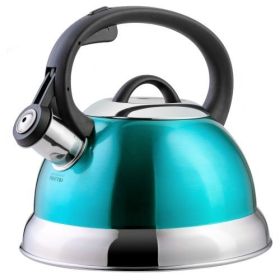 Mr. Coffee Flintshire 1.75 Quart Whistling Stovetop Tea Kettles (Colours: Turquoise)