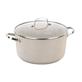Korkmaz Granita Aluminum Nonstick Stock Pot with Glass Lid (Sizes: 3L)