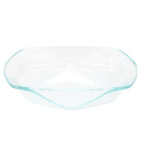 Soho Lounge Carnegie Hill Tempered Glass Bakeware Collection with Built-in Handles (Style & Size: Glass Baking Pan 14" x 12" x 2.8")