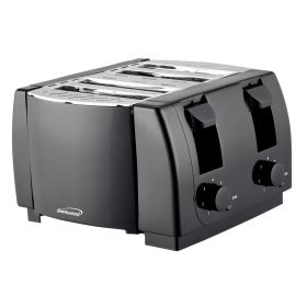 Brentwood Cool Touch 4 Slice Toaster in White (Color: Black)