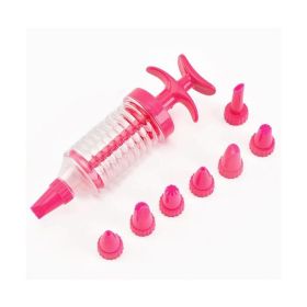 Decorating Kit Cake Decorating Tool Batter Dispenser Cookie Press Maker Machine Cupcake Baking Tool Pastry Tools (Colours: Pink)