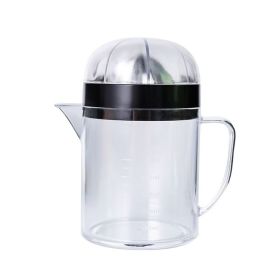 Manual Hand Squeezer Lime Press with Strainer Built-in Measuring Cup and Pitcher 500ml Citrus Lemon Orange Juicer (Colours: Clear)