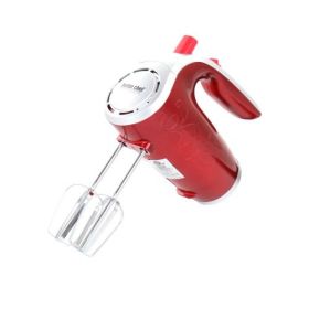 Better Chef 150W 5 Speed Electric Hand Mixer (With Accents: Red with Silver Accents)