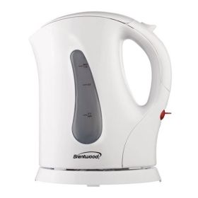 Brentwood Cordless Electric Water Kettle Collection - Rapid Boil With Auto Shut-Off And Swivel Base (Color: White)