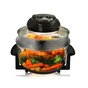 MegaChef Multipurpose Countertop Halogen Oven Air Fryer/Rotisserie/Roaster in Black (Colours: Black)