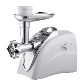 Brentwood 400 Watt Electric Meat Grinder and Sausage Stuffer (Colours: White)