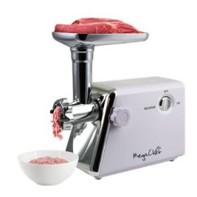 MegaChef Quality Automatic Meat Grinder for Household Use (Power: 1200 Watts-White)