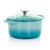 Crock-Pot Artisan 2 Piece 3-Quart Enameled Cast Iron Dutch Oven – Blush Pink, Pistachio Green, or Aqua Blue