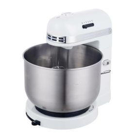 Brentwood 5 Speed Stand Mixer with 3.5 Quart Stainless Steel Mixing Bowl (Colours: White)
