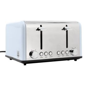Redmond 4-Slice Extra Wide Slot 1650W Stainless Steel Toaster (Colours: Light Blue)