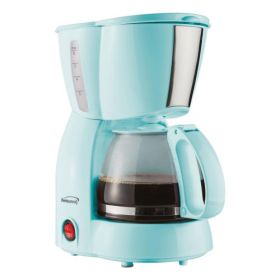 Brentwood 4-Cup Coffee Maker – Compact Brewing In Blue, Black Or White (Style/Color: Brentwood 4 Cup-Blue)
