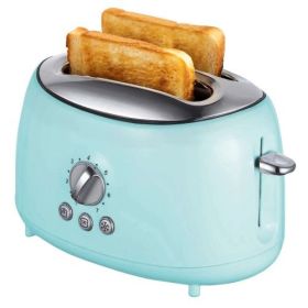 Brentwood Cool Touch 2-Slice Extra Wide Slot Retro Toaster (Color: Aqua Blue)