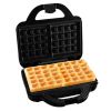 Brentwood Couture Purse Non-Stick Dual Waffle Maker in Blue with Indicator Lights