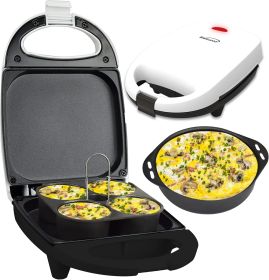 Brentwood Mini Sous Vide Egg Bite Maker Collection – Café-Style Egg Bites At Home (Style/Color: Egg Bite Maker - White)