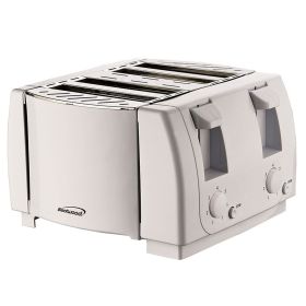 Brentwood Cool Touch 4 Slice Toaster in White (Color: White)